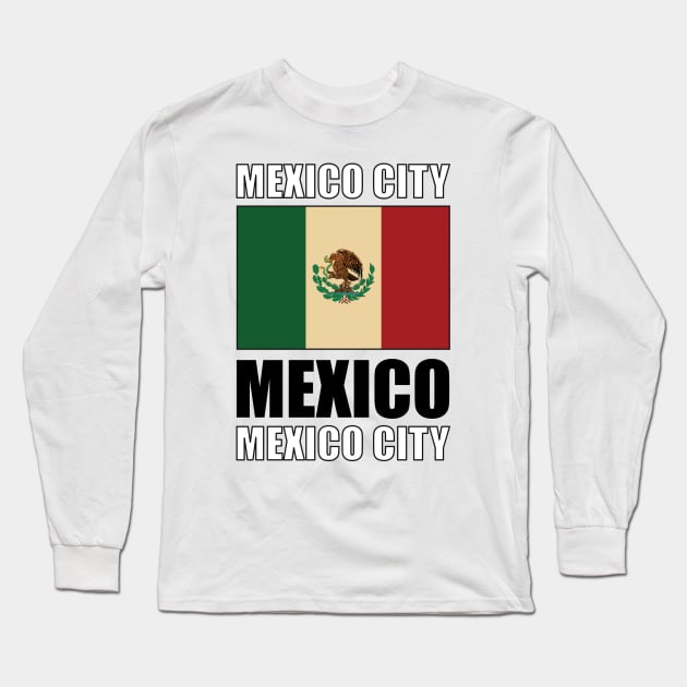 Flag of Mexico Long Sleeve T-Shirt by KewaleeTee